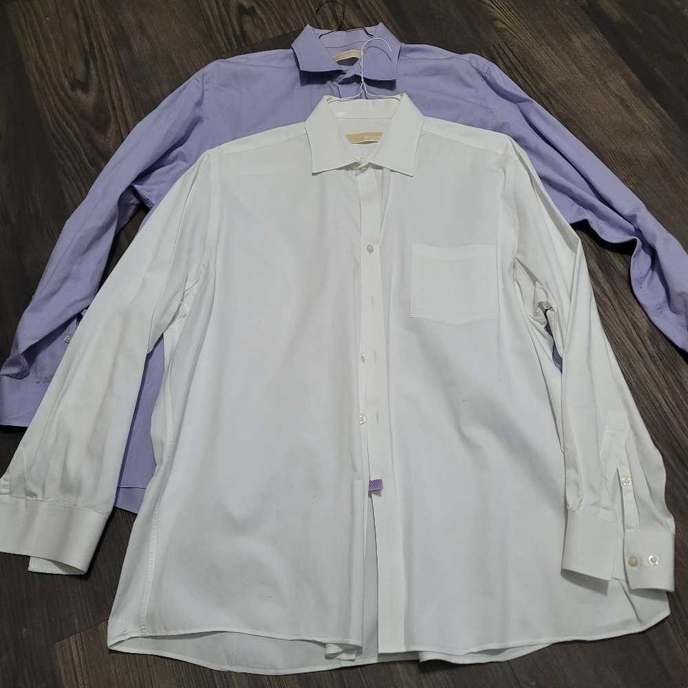MICHAEL Michael Kors Mens Dress Shirt Bundle Size 17½ 34/35